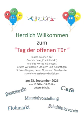 Veranstaltung: Tag der offenen T&uuml;r Mi 23.​09.​2026
