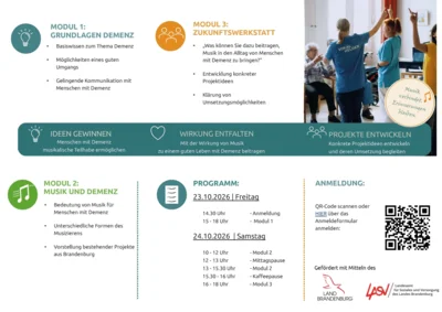 Veranstaltung: Demenz Partner Musik Schulung 23. – 24.10.2026