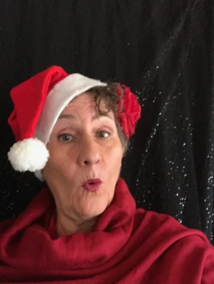 Jane Zahn als Weihnachtsmann