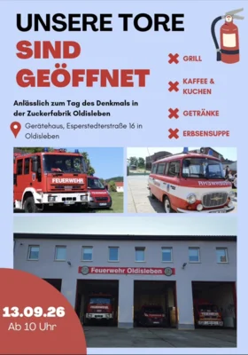 Tag der offenen Tür bei der FFw Oldisleben