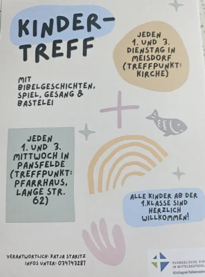 Flyer mit Informationen zum kindertreff ©EKM (Bild vergr&ouml;&szlig;ern)