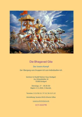 Krishna und Arjuna auf dem Schlachtfeld