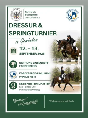 Plakat Dressur & Springturnier Ellersgrund (Bild vergr&ouml;&szlig;ern)