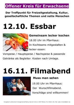 Veranstaltung: Wunschfilmabend in Marlow Mo 16.​11.​2026