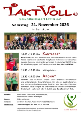 Veranstaltung: TaktVoll 4.0 Sa 21.​11.​2026