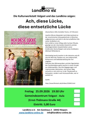 Landkino in Velgast - Ach, diese Lücke