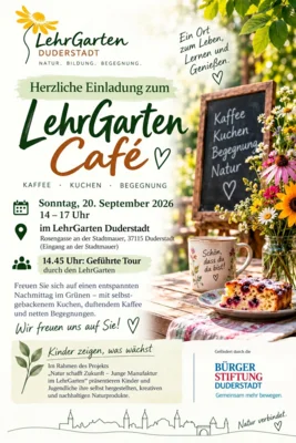 LehrGarten Café - Veranstatungsflyer