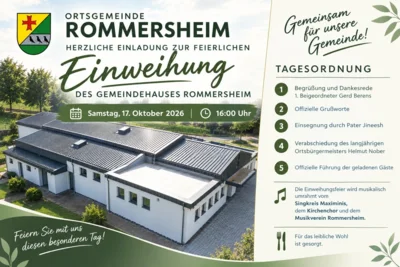 Veranstaltung: Einweihung Gemeindehaus & Verabschiedung Helmut Nober Sa 17.​10.​2026