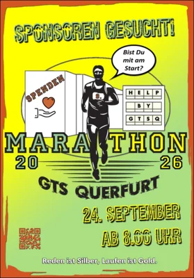 Spendenmarathon an der Ganztagssekundarschule QuerBunt in Querfurt am 24. September