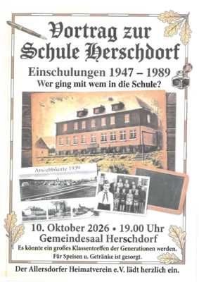Vortrag zur Schule Herschdorf