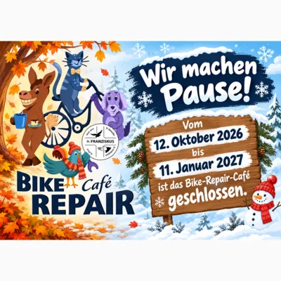 Bike-Repair-Café - Pause (Bild vergr&ouml;&szlig;ern)