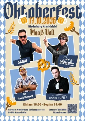 Oktoberfest Kranichfeld 2026 – „Maaß Voll“