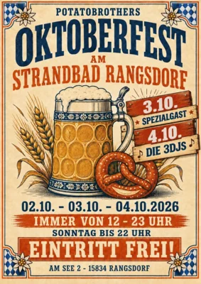 Veranstaltung: Oktoberfest am Rangsdorfer See Sa 03.​10.​2026