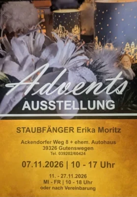 Veranstaltung: Adventsausstellung Sa 07.​11.​2026