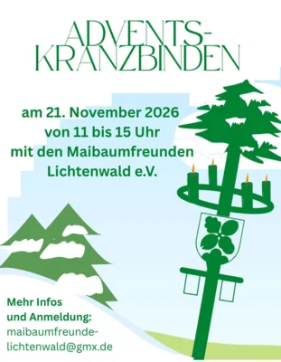 Adventskranzbinden