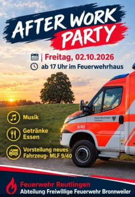 After Work Party bei der Feuerwehr Reutlingen Abteilung Bronnweiler