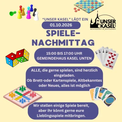 Einladung zum Spieletreff