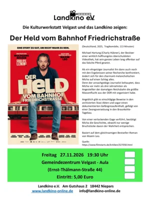 Landkino in Velgast - Der Held vom Bahnhof Friedrichsstraße