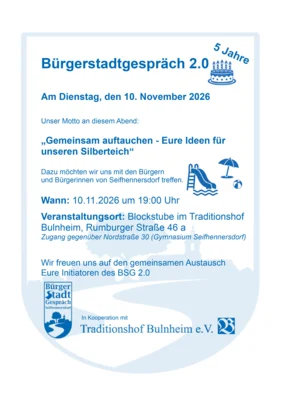 Plakat Einladung zum Bürgerstadtgespräch