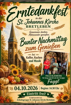 Erntedankfest in der St. Johannes Kirche Bretleben