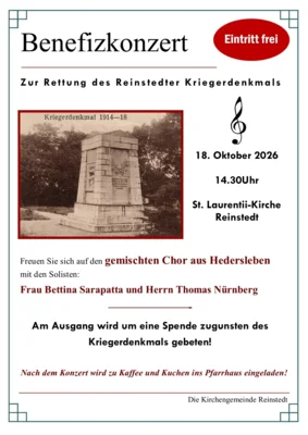 Benefizkonzert für das Kriegerdenkmal