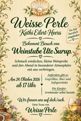 Einladung Schmuck-/Weinabend