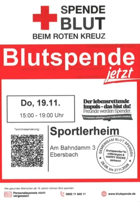 Blutspende Sportheim (Bild vergr&ouml;&szlig;ern)