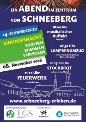 Plakat 14. Schneeberger Einkaufsnacht (Bild vergr&ouml;&szlig;ern)
