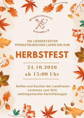 Herbstfest in Liederstädt am 24. Oktober