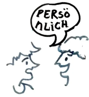 Grafik: Persönlicher Austausch