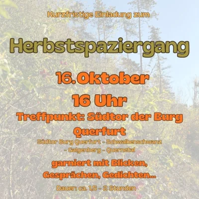 Herbstspaziergang am 16.10.