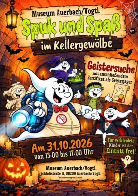 Halloween Special am 31.10.2026 im Museum Auerbach/Vogtl. (Bild vergr&ouml;&szlig;ern)