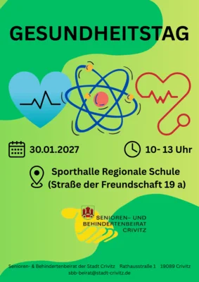 Veranstaltung: Gesundheitstag Sa 30.​01.​2027
