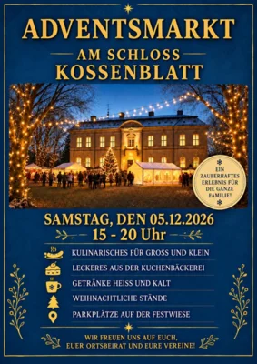 Adventsmarkt am Schloss Kossenblatt (Bild vergr&ouml;&szlig;ern)