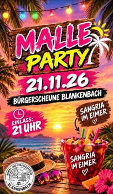 Malle Party in Blankenbach (Bild vergr&ouml;&szlig;ern)