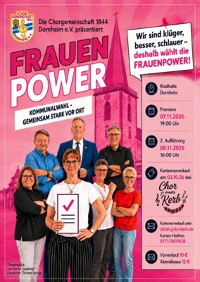 Veranstaltung: Frauenpower - 2. Auff&uuml;hrung So 08.​11.​2026