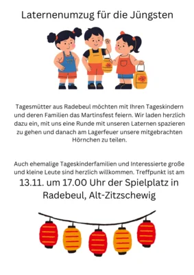 Laternenumzug f&uuml;r die J&uuml;ngsten