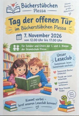 Einladung Tag der offenen Tür - Für den Leseclub (Bild vergr&ouml;&szlig;ern)