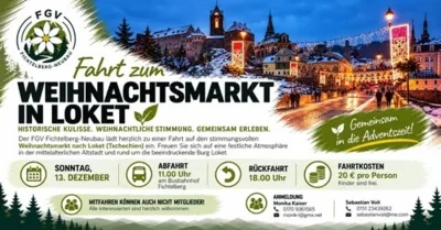 Fahrt zum Weihnachtsmarkt in Loket (Bild vergr&ouml;&szlig;ern)