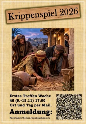 Veranstaltung: Ökumenischer Familiengottesdienst mit Krippenspiel Do 24.​12.​2026