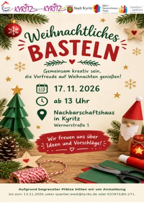Weihnachtsbasteln im NSH
