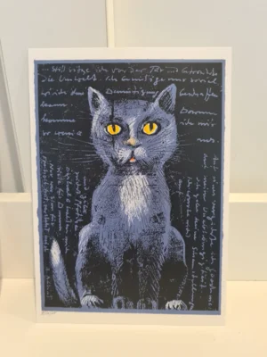 Werner Schinko: Blaue Katze (2004) (Bild vergr&ouml;&szlig;ern)