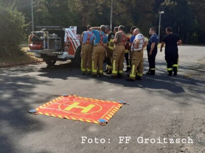 B2: Fläche/ Wald (Foto: FF Groitzsch)