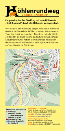 Höhlenrundweg Karte