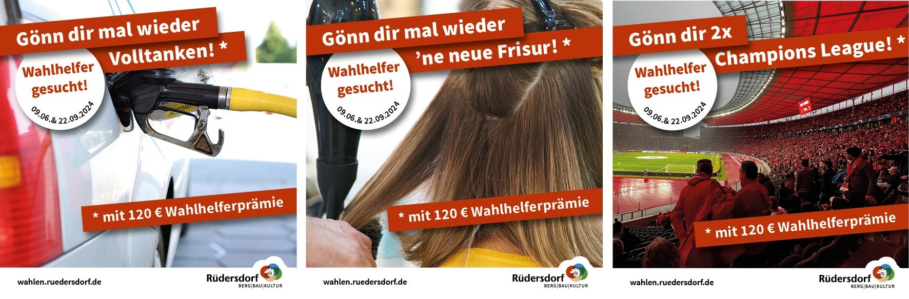Gönn dir mal wieder was ...mit 120 € Wahlhelferprämie