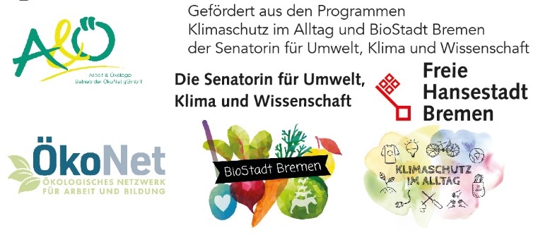 Dieser Flohmarkt wird gefördert aus den Programmen Klimaschutz im Alltag und BioStadt Bremen der Senatorin für Umwelt, Klima und Wissenschaft