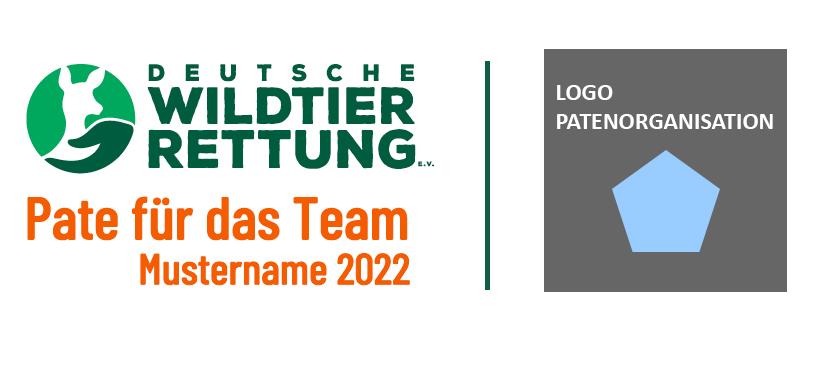 Logo mit Patenschaftsorganisation