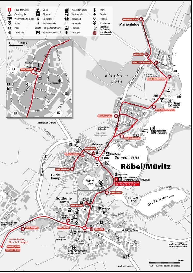 Route Kleiner Stadtverkehr