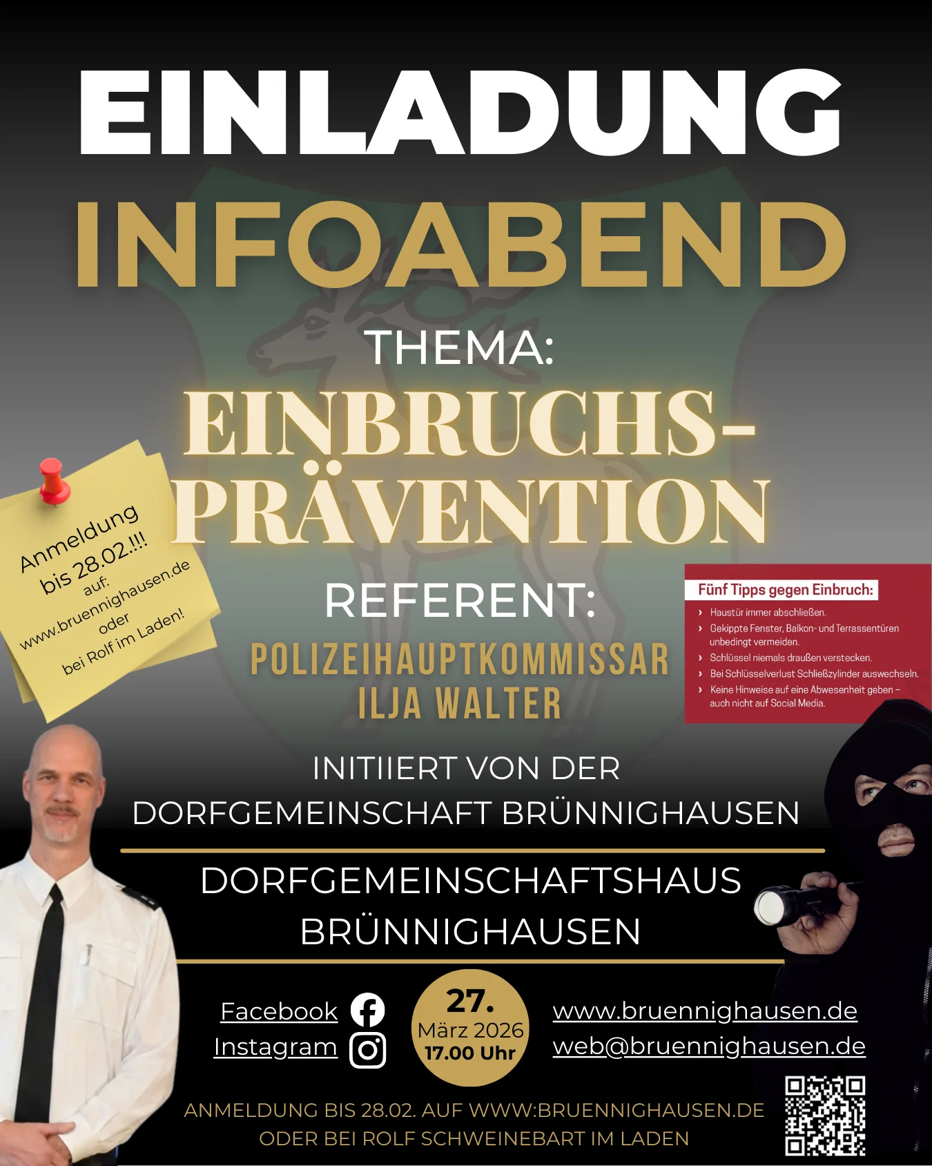 Flyer Einbruchs-Prävention