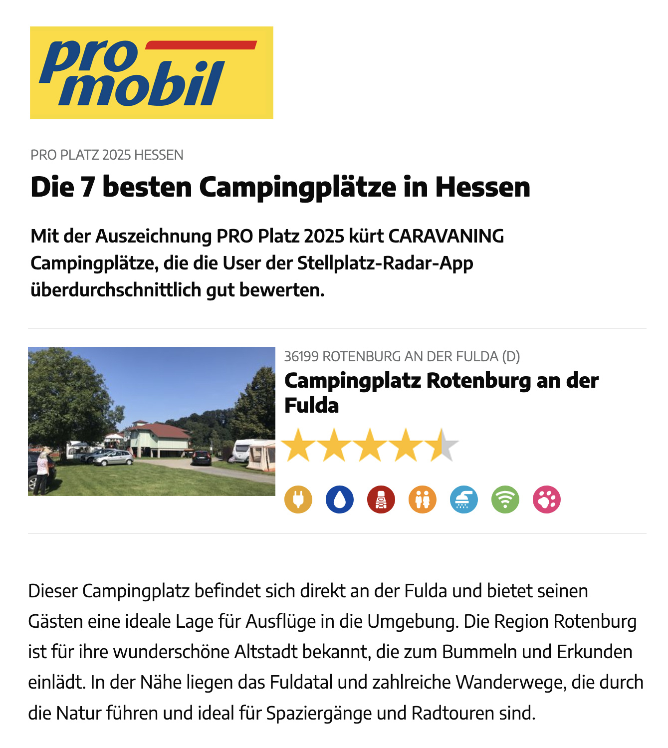 Campingplatz Ranking